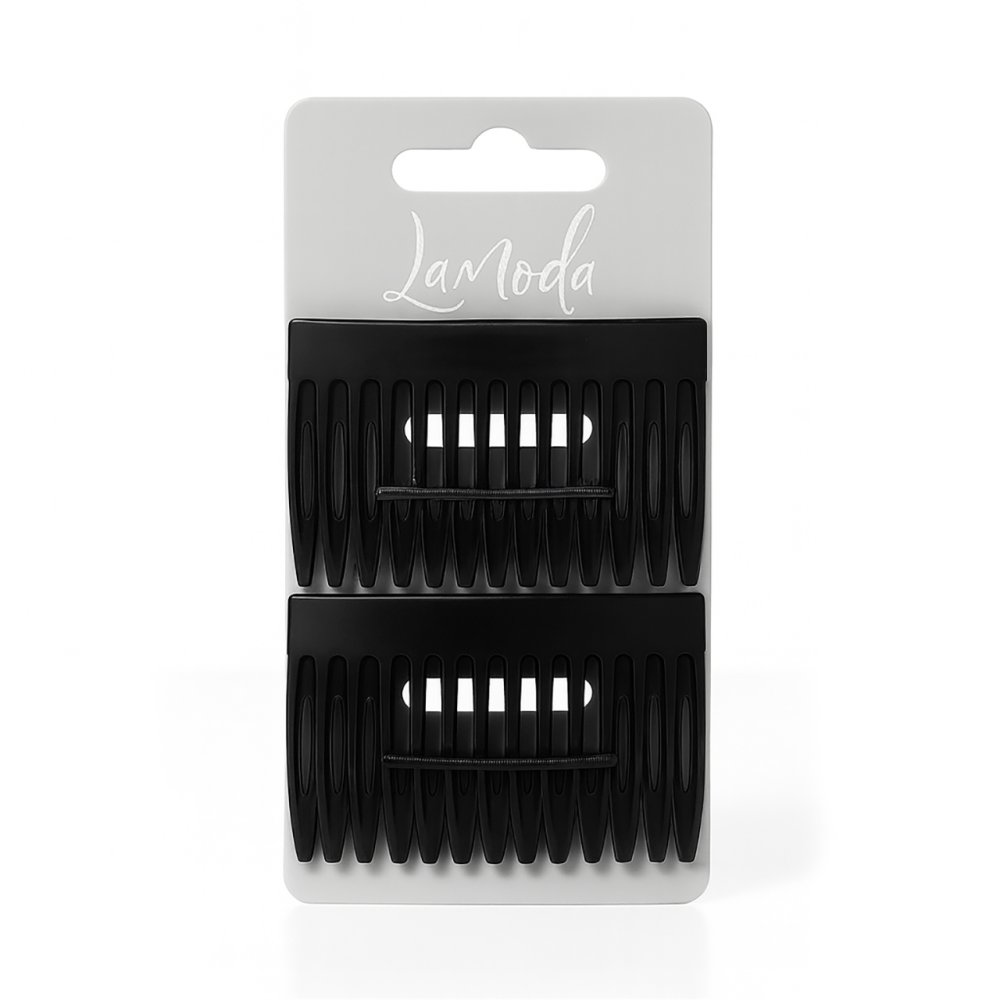TWO BLACK SIDE COMBS TWO BLACK SIDE COMBS