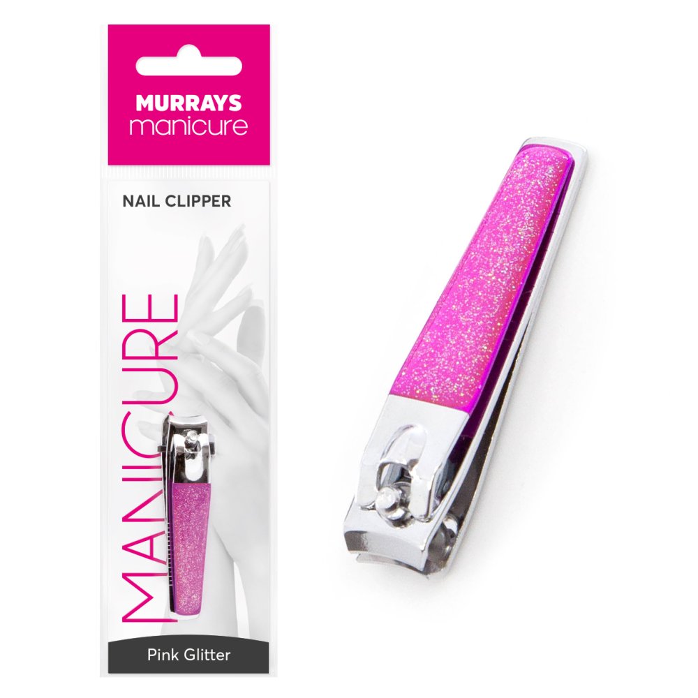 PINK GLITTER NAIL CLIPPER Murrays Health & Beauty (Paul Murray Plc