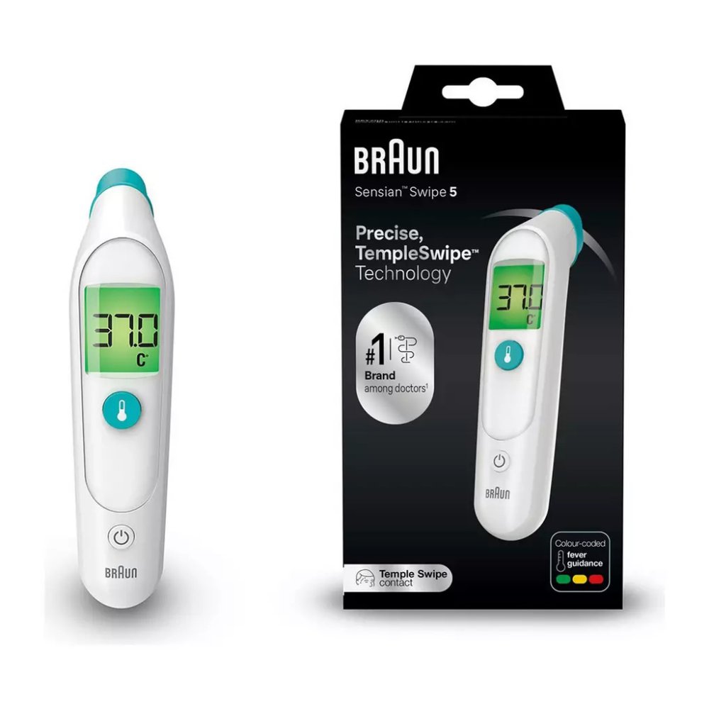 BRAUN TEMPLE SWIPE THERMOMETER BRAUN TEMPLE SWIPE THERMOMETER