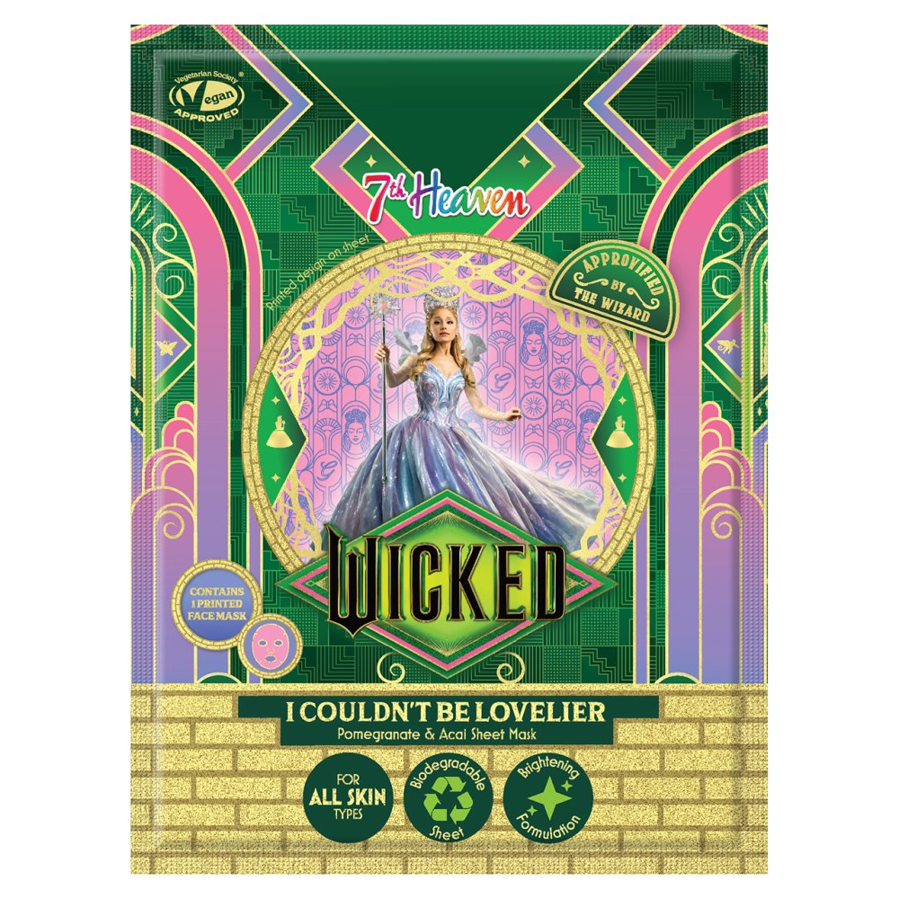 WICKED GLINDA POMEGRANATE & ACAI SHEET FACE MASK WICKED GLINDA POMEGRANATE & ACAI SHEET FACE MASK