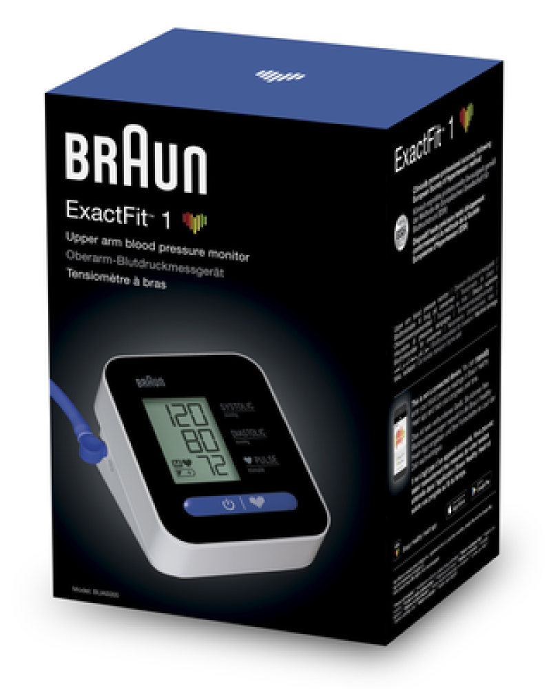 BRAUN EXACT FIT 1 BLOOD PRESSURE MONITOR Murrays Health & Beauty