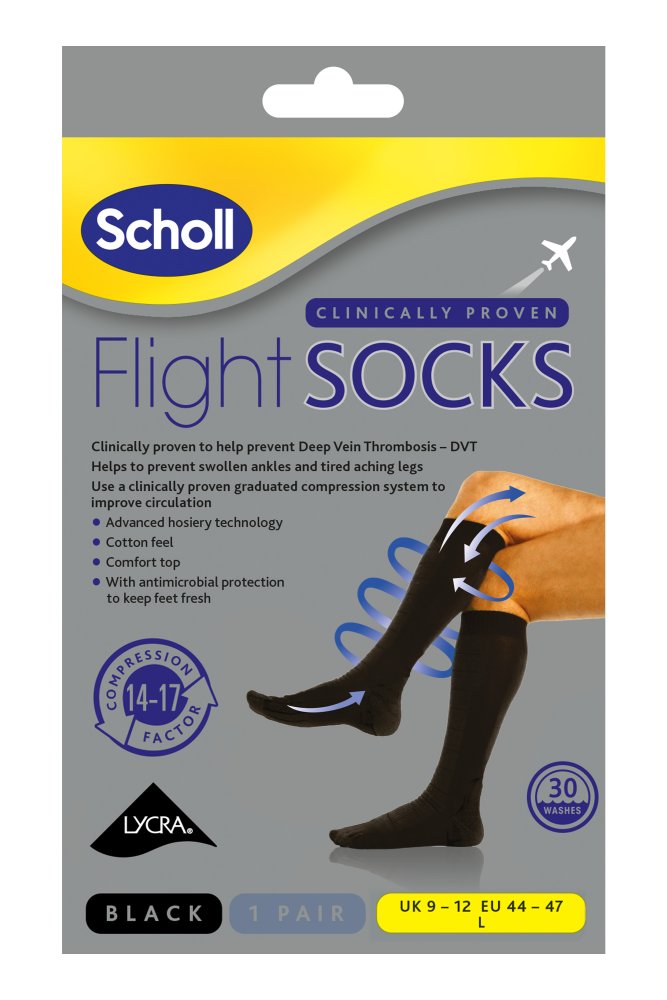 S218502 Scholl Flight Socks Siyah - 570331