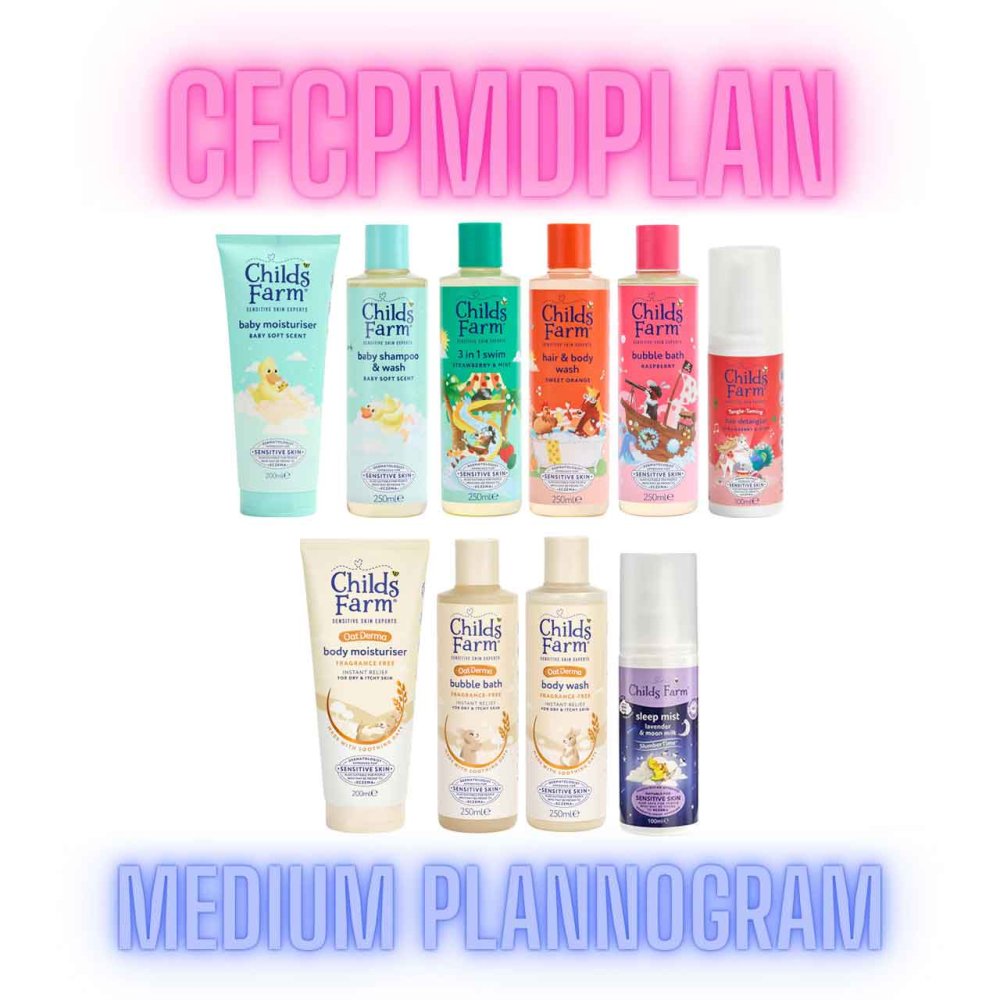 CHILDS FARM MEDIUM PLANNOGRAM CHILDS FARM MEDIUM PLANNOGRAM