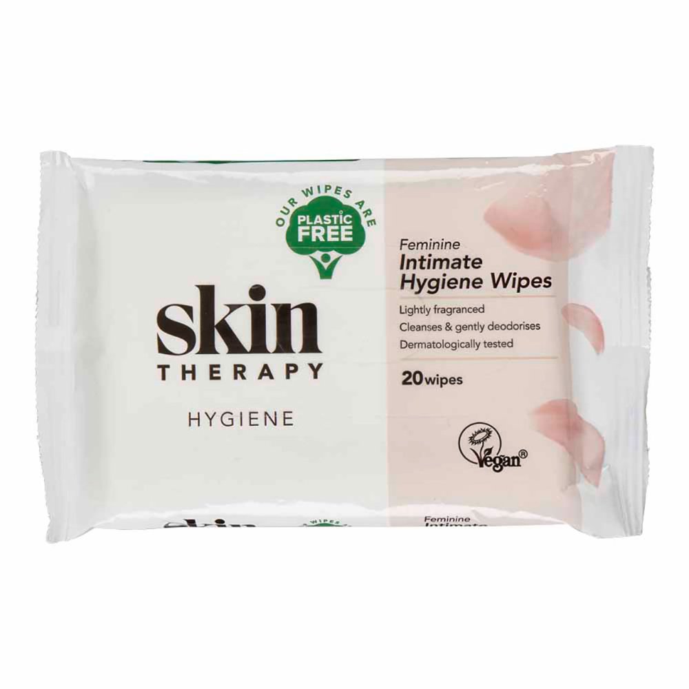PLASTIC FREE FEMININE HYGIENE WIPES 20PK Murrays Health & Beauty
