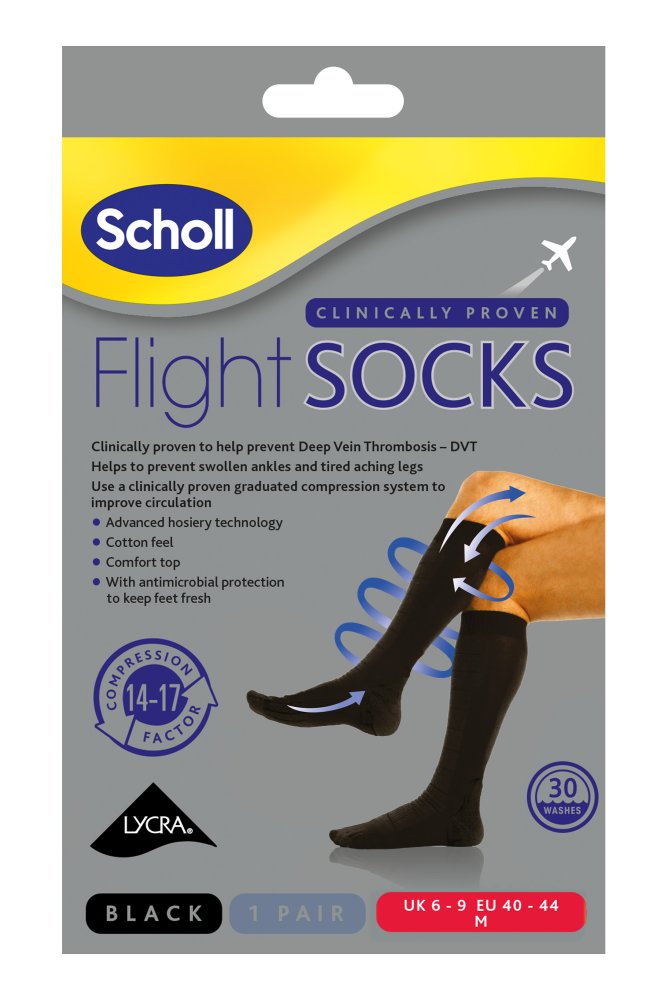 SCHOLL FLIGHT SOCKS NATURAL MEDIUM, Murrays Health & Beauty (Paul Murray  Plc)