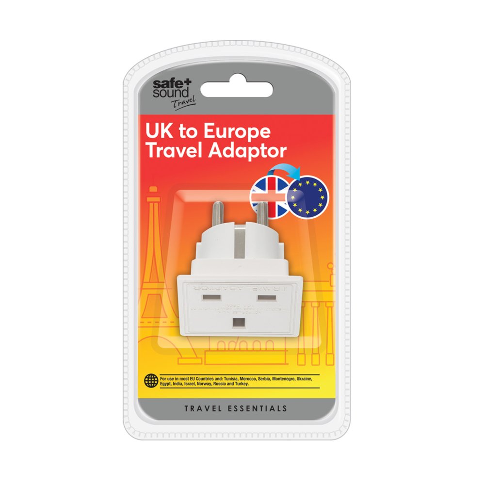 b&q european travel adaptor