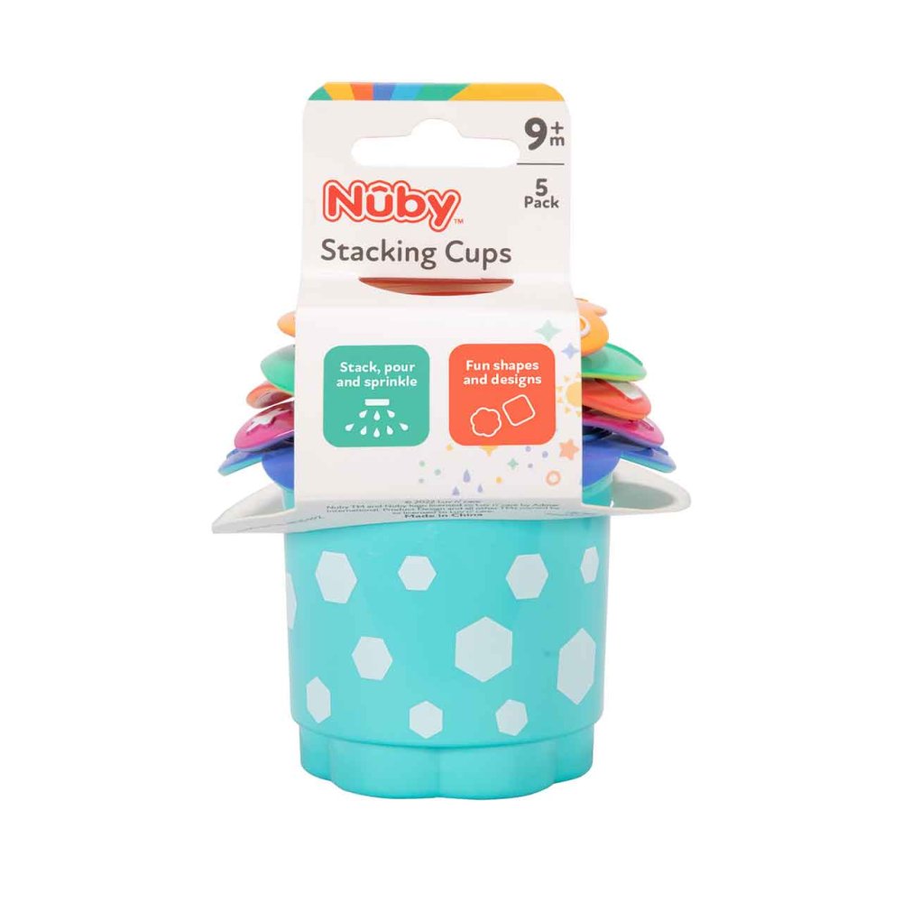 NUBY SPLISH SPLASH STACKING CUPS NUBY SPLISH SPLASH STACKING CUPS