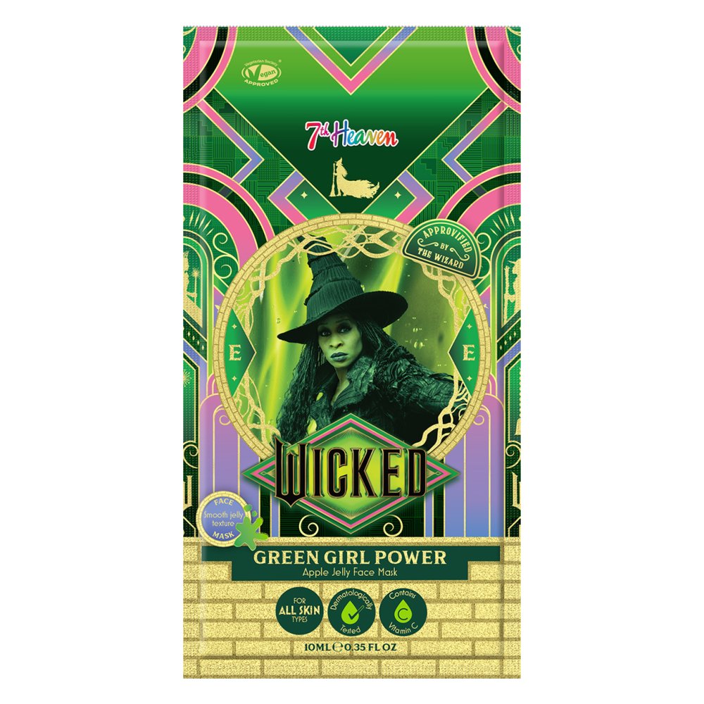 WICKED ELPHABA GREEN GIRL POWER APPLE JELLY MASK