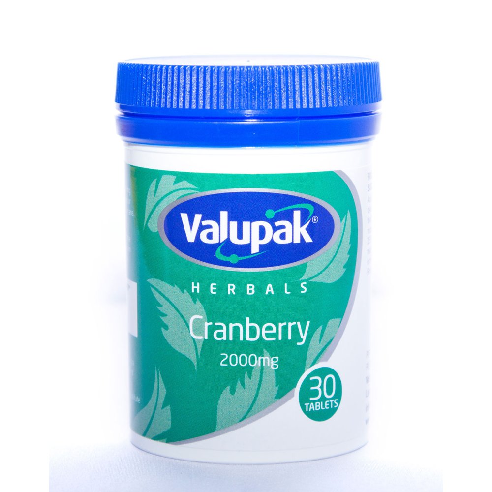 CRANBERRY TABLETS 2000MG Murrays Health & Beauty (Paul Murray Plc
