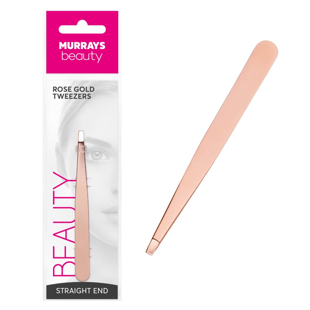 STRAIGHT TWEEZER ROSE GOLD FINISH STRAIGHT TWEEZER ROSE GOLD FINISH