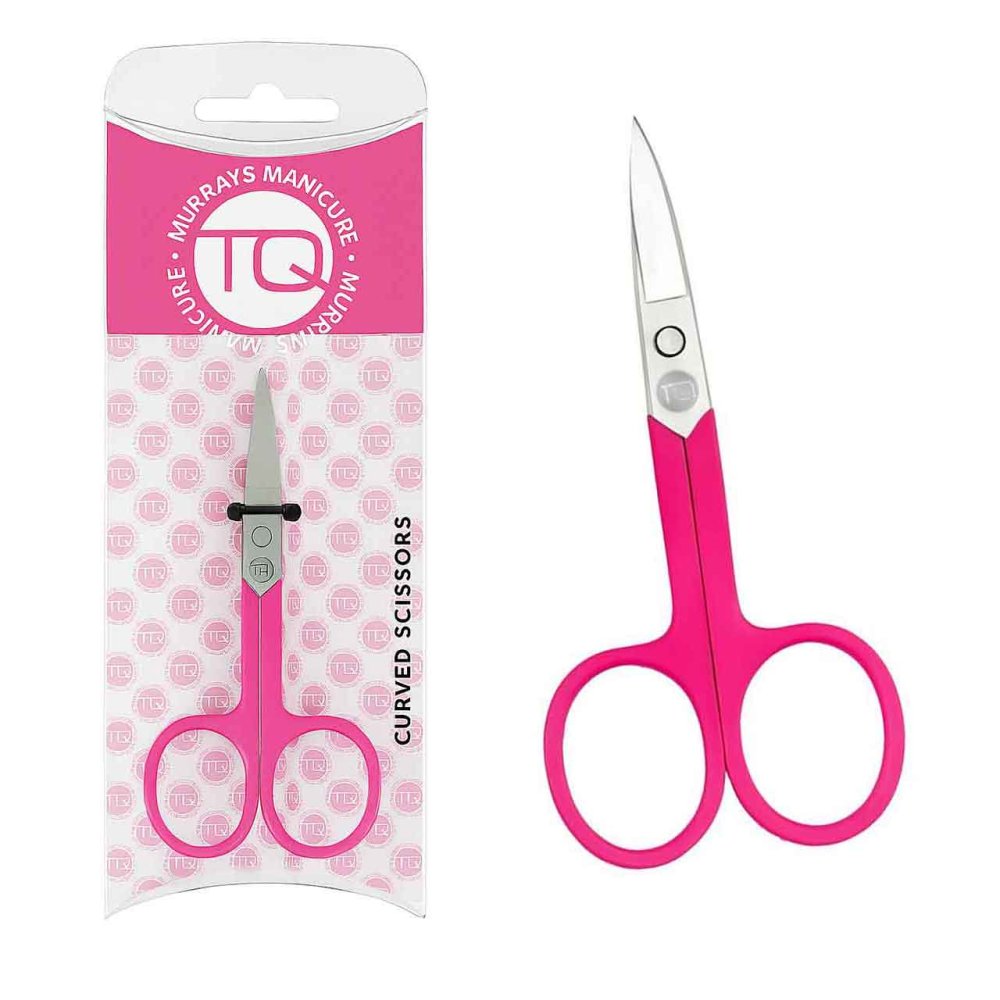 TQ CURVED SCISSORS HOT PINK TQ CURVED SCISSORS HOT PINK