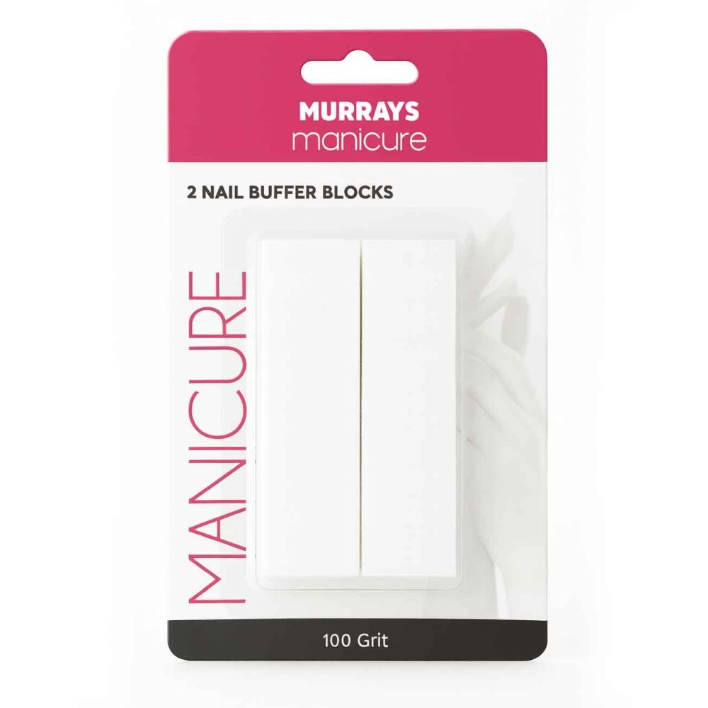 NAIL BUFFER BLKS 100 GRIT 2PK NAIL BUFFER BLKS 100 GRIT 2PK
